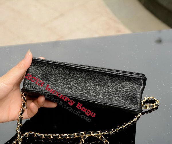 Chanel mini Flap Bag Black Cannage Pattern A33814 Gold Chanel mini Flap Bag Black Cannage Pattern A33814 Gold