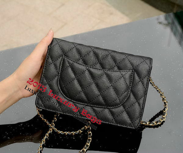 Chanel mini Flap Bag Black Cannage Pattern A33814 Gold Chanel mini Flap Bag Black Cannage Pattern A33814 Gold