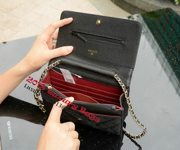 Chanel mini Flap Bag Black Cannage Pattern A33814 Gold Chanel mini Flap Bag Black Cannage Pattern A33814 Gold