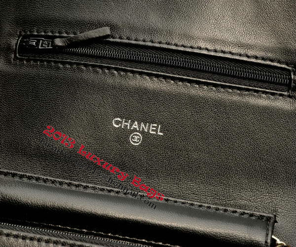 Chanel mini Flap Bag Black Sheepskin Leather A33814 Silver Chanel mini Flap Bag Black Sheepskin Leather A33814 Silver