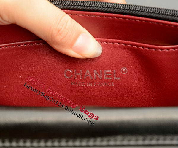 Chanel mini Flap Bag Black Sheepskin Leather A33814 Silver Chanel mini Flap Bag Black Sheepskin Leather A33814 Silver