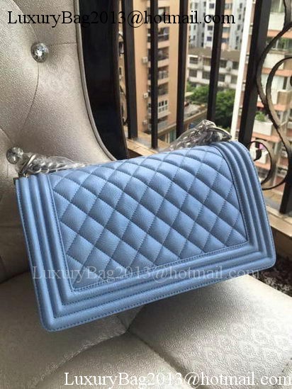 Boy Chanel Flap Shoulder Bag Blue Cannage Pattern A67086 Silver Boy Chanel Flap Shoulder Bag Blue Cannage Pattern A67086 Silver
