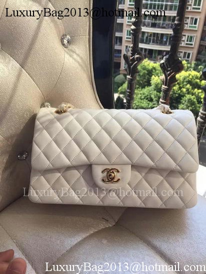 Chanel 2.55 Series Flap Bag White Original Leather A01112 Gold Chanel 2.55 Series Flap Bag White Original Leather A01112 Gold