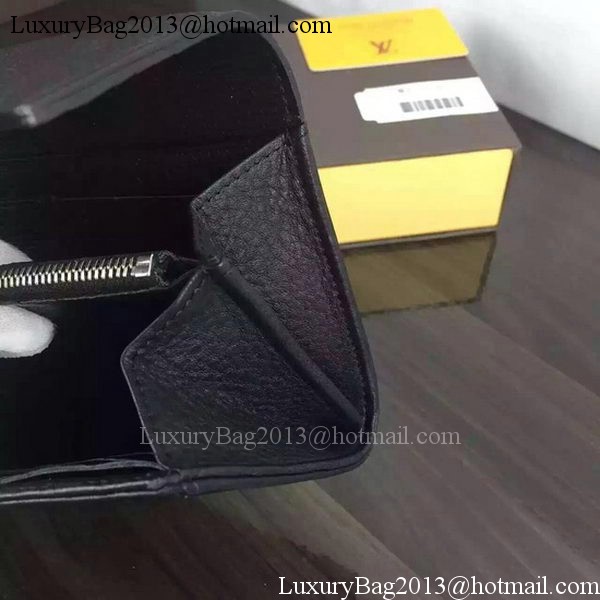 Louis Vuitton Mahina Leather IRIS Wallet M60144 Black Louis Vuitton Mahina Leather IRIS Wallet M60144 Black
