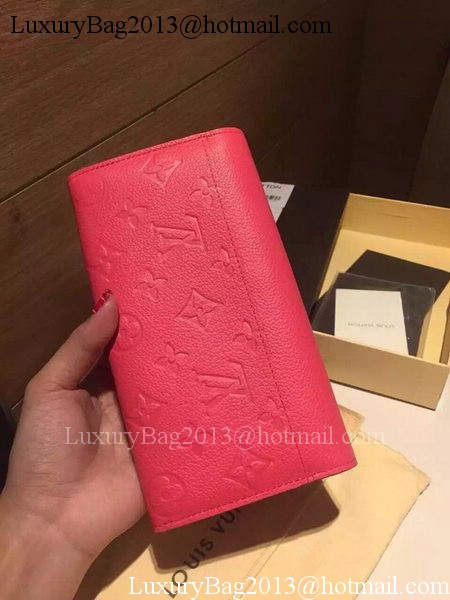 Louis Vuitton Monogram Empreinte Josephine Wallet M61369 Rose Louis Vuitton Monogram Empreinte Josephine Wallet M61369 Rose