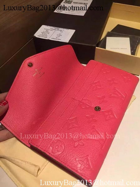 Louis Vuitton Monogram Empreinte Josephine Wallet M61369 Rose Louis Vuitton Monogram Empreinte Josephine Wallet M61369 Rose