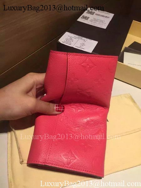 Louis Vuitton Monogram Empreinte Josephine Wallet M61369 Rose Louis Vuitton Monogram Empreinte Josephine Wallet M61369 Rose