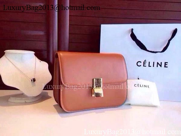 Celine Classic Box Flap Bag Calfskin Leather C2263 Wheat Celine Classic Box Flap Bag Calfskin Leather C2263 Wheat