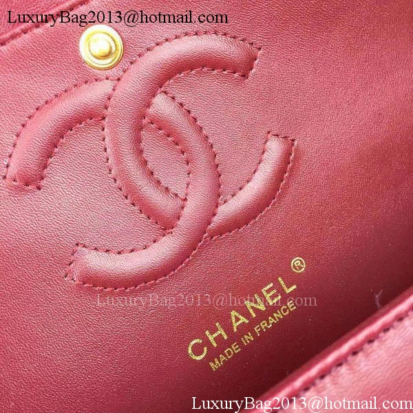 Chanel 2.55 Series Flap Bag Burgundy Lambskin Chevron Leather A5023 Gold Chanel 2.55 Series Flap Bag Burgundy Lambskin Chevron Leather A5023 Gold