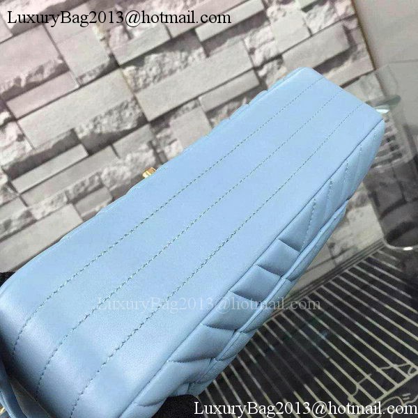 Chanel 2.55 Series Flap Bag SkyBlue Lambskin Chevron Leather A5023 Gold Chanel 2.55 Series Flap Bag SkyBlue Lambskin Chevron Leather A5023 Gold
