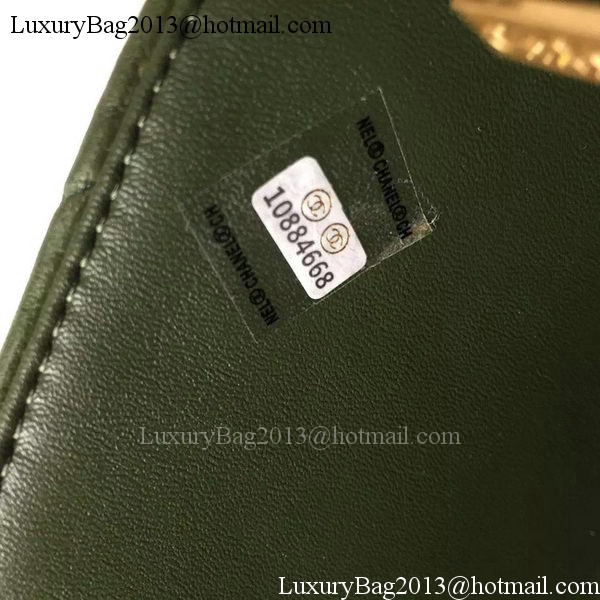 Chanel mini Classic Flap Bag Green Original Sheepskin Chevron Leather CHA5500 Gold Chanel mini Classic Flap Bag Green Original Sheepskin Chevron Leather CHA5500 Gold