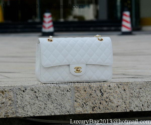 Chanel 2.55 Series Flap Bag White Cannage Pattern A1112 Gold Chanel 2.55 Series Flap Bag White Cannage Pattern A1112 Gold