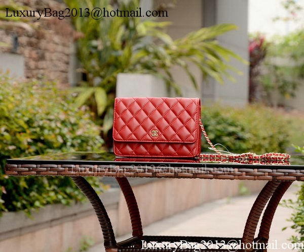 Chanel mini Flap Bags Red Sheepskin Leather A33814 Gold Chanel mini Flap Bags Red Sheepskin Leather A33814 Gold