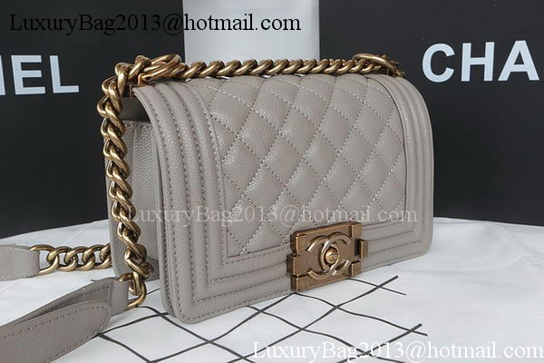 Boy Chanel mini Flap Bag Original Cannage Pattern A67085 Grey Boy Chanel mini Flap Bag Original Cannage Pattern A67085 Grey