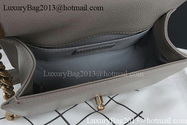 Boy Chanel mini Flap Bag Original Cannage Pattern A67085 Grey Boy Chanel mini Flap Bag Original Cannage Pattern A67085 Grey