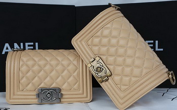 Boy Chanel mini Flap Bag Original Sheepskin A67085 Apricot Boy Chanel mini Flap Bag Original Sheepskin A67085 Apricot