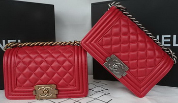 Boy Chanel mini Flap Bag Original Sheepskin A67085 Dark Red Boy Chanel mini Flap Bag Original Sheepskin A67085 Dark Red