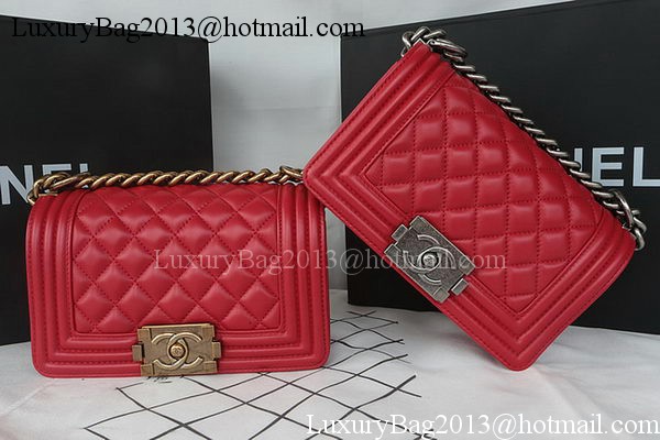 Boy Chanel mini Flap Bag Original Sheepskin A67085 Dark Red Boy Chanel mini Flap Bag Original Sheepskin A67085 Dark Red