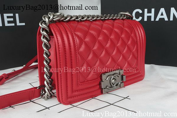 Boy Chanel mini Flap Bag Original Sheepskin A67085 Dark Red Boy Chanel mini Flap Bag Original Sheepskin A67085 Dark Red