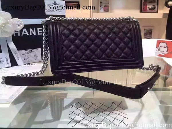 Chanel Boy Flap Shoulder Bags Deer Skin Leather A67086 Black Chanel Boy Flap Shoulder Bags Deer Skin Leather A67086 Black