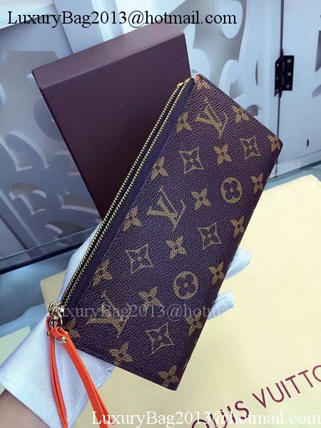 Louis Vuitton Monogram Canvas ADELE WALLET M61287 Orange Louis Vuitton Monogram Canvas ADELE WALLET M61287 Orange