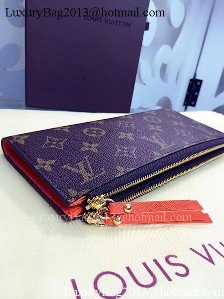 Louis Vuitton Monogram Canvas ADELE WALLET M61287 Orange Louis Vuitton Monogram Canvas ADELE WALLET M61287 Orange