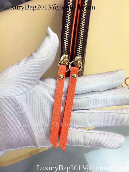 Louis Vuitton Monogram Canvas ADELE WALLET M61287 Orange Louis Vuitton Monogram Canvas ADELE WALLET M61287 Orange