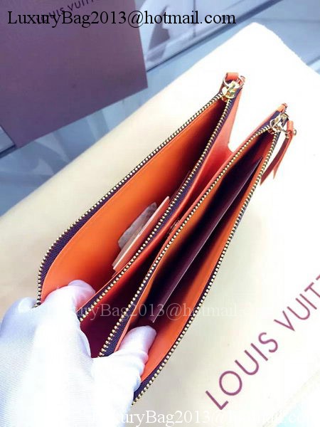 Louis Vuitton Monogram Canvas ADELE WALLET M61287 Orange Louis Vuitton Monogram Canvas ADELE WALLET M61287 Orange