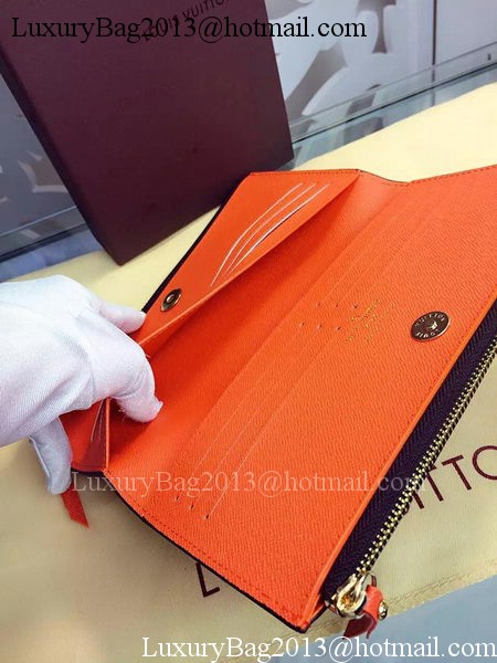 Louis Vuitton Monogram Canvas ADELE WALLET M61287 Orange Louis Vuitton Monogram Canvas ADELE WALLET M61287 Orange