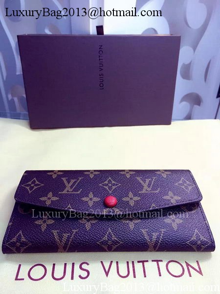 Louis Vuitton Monogram Canvas Emilie Wallet Rouge M60136 Red Louis Vuitton Monogram Canvas Emilie Wallet Rouge M60136 Red