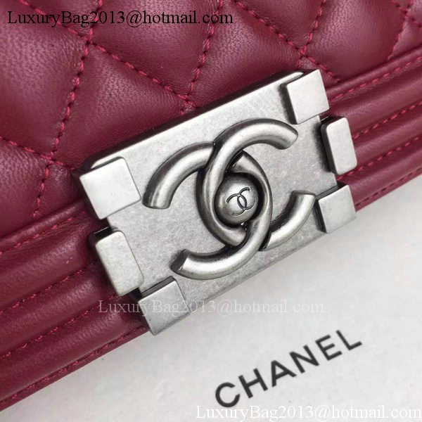 Chanel Boy Flap Shoulder Bags Sheepskin Leather A67086 Burgundy Chanel Boy Flap Shoulder Bags Sheepskin Leather A67086 Burgundy