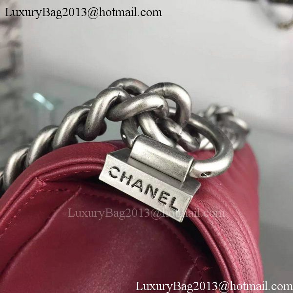 Chanel Boy Flap Shoulder Bags Sheepskin Leather A67086 Burgundy Chanel Boy Flap Shoulder Bags Sheepskin Leather A67086 Burgundy