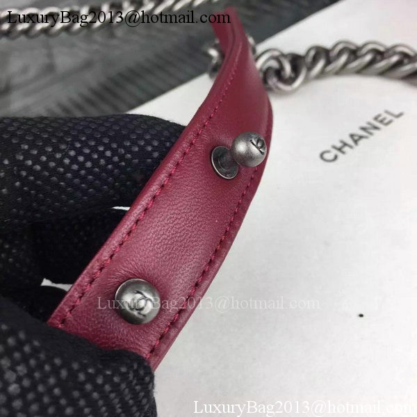 Chanel Boy Flap Shoulder Bags Sheepskin Leather A67086 Burgundy Chanel Boy Flap Shoulder Bags Sheepskin Leather A67086 Burgundy