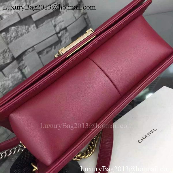 Chanel Boy Flap Shoulder Bags Sheepskin Leather A67086 Burgundy Chanel Boy Flap Shoulder Bags Sheepskin Leather A67086 Burgundy