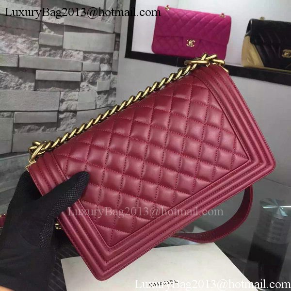 Chanel Boy Flap Shoulder Bags Sheepskin Leather A67086 Burgundy Chanel Boy Flap Shoulder Bags Sheepskin Leather A67086 Burgundy