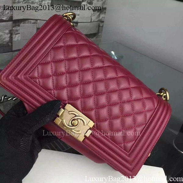 Chanel Boy Flap Shoulder Bags Sheepskin Leather A67086 Burgundy Chanel Boy Flap Shoulder Bags Sheepskin Leather A67086 Burgundy
