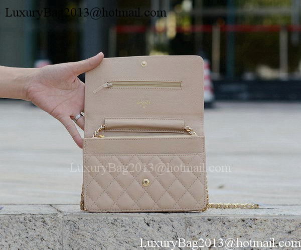 Chanel mini Flap Bag Apricot Cannage Pattern A33814 Gold Chanel mini Flap Bag Apricot Cannage Pattern A33814 Gold
