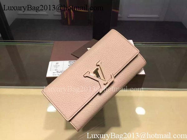 Louis Vuitton Litchi Leather LOUISE WALLET M60766 Light Pink Louis Vuitton Litchi Leather LOUISE WALLET M60766 Light Pink