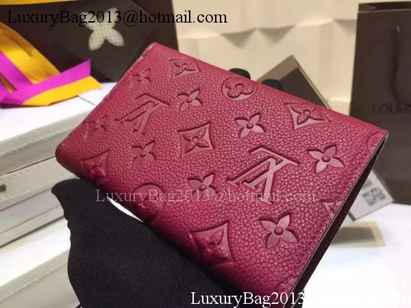 Louis Vuitton Monogram Empreinte SARAH WALLET M61184 Purple Louis Vuitton Monogram Empreinte SARAH WALLET M61184 Purple