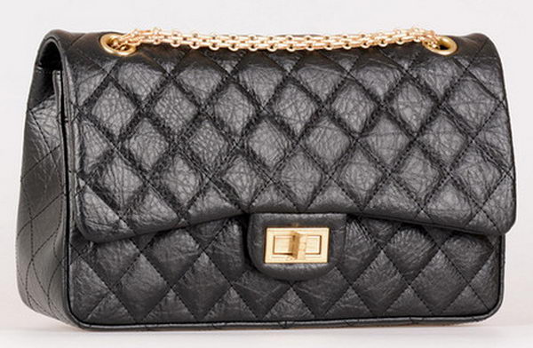 Chanel Jumbo Classic Flap Bag Black Calfskin Leather A28668 Gold