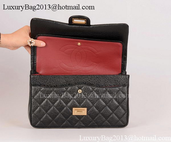 Chanel Jumbo Classic Flap Bag Black Calfskin Leather A28668 Gold Chanel Jumbo Classic Flap Bag Black Calfskin Leather A28668 Gold