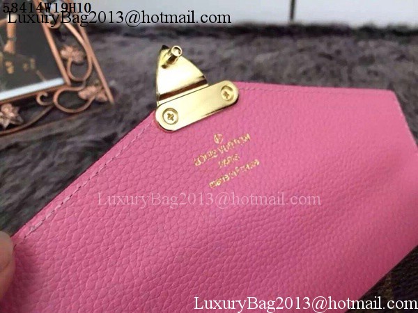 Louis Vuitton Monogram Canvas PALLAS WALLET M58414 Pink Louis Vuitton Monogram Canvas PALLAS WALLET M58414 Pink