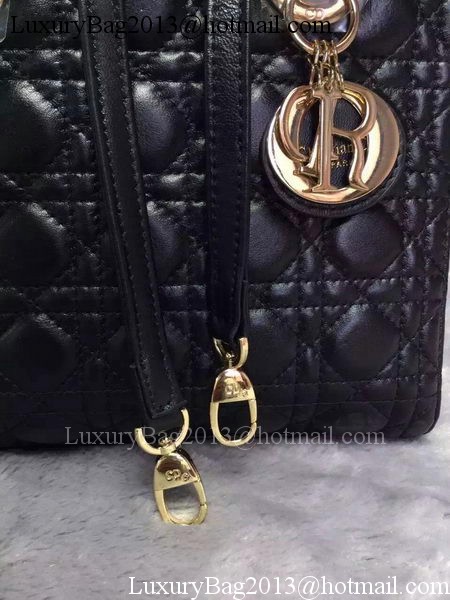 Dior Small Lady Dior Bag Sheepskin Leather CD6322 Black Dior Small Lady Dior Bag Sheepskin Leather CD6322 Black