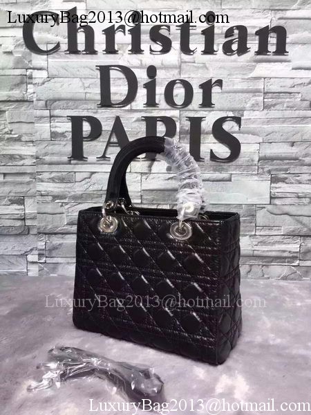 Dior Small Lady Dior Bag Sheepskin Leather CD6322 Black Dior Small Lady Dior Bag Sheepskin Leather CD6322 Black