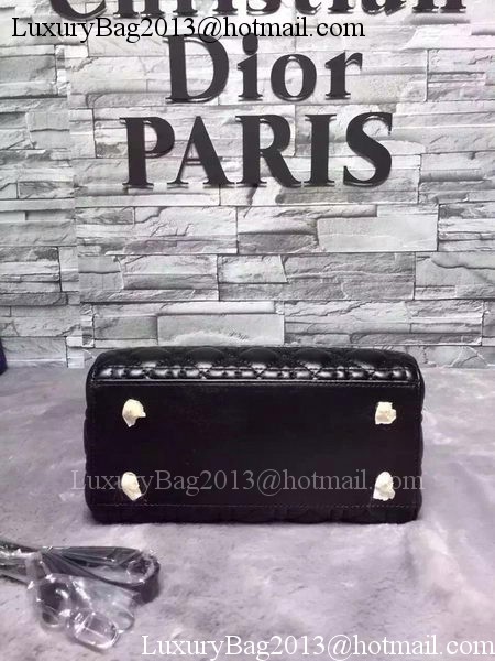 Dior Small Lady Dior Bag Sheepskin Leather CD6322 Black Dior Small Lady Dior Bag Sheepskin Leather CD6322 Black