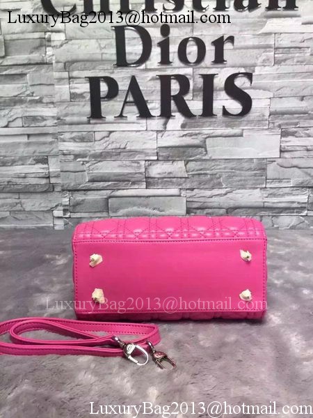 Dior Small Lady Dior Bag Sheepskin Leather CD6322 Rose Dior Small Lady Dior Bag Sheepskin Leather CD6322 Rose