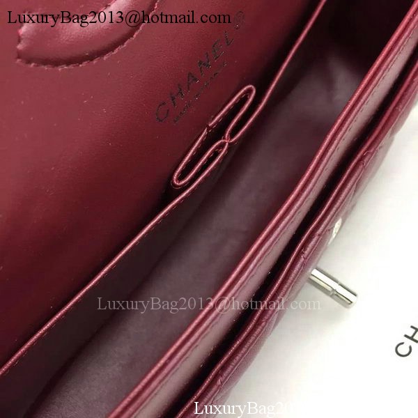 Chanel 2.55 Series Flap Bag Lambskin Leather A5024 Burgundy Chanel 2.55 Series Flap Bag Lambskin Leather A5024 Burgundy