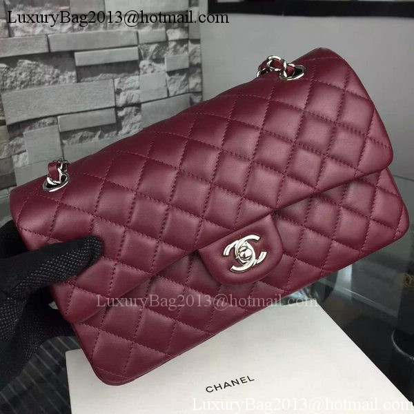 Chanel 2.55 Series Flap Bag Lambskin Leather A5024 Burgundy Chanel 2.55 Series Flap Bag Lambskin Leather A5024 Burgundy