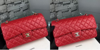 Chanel 2.55 Series Flap Bag Lambskin Leather A5024 Red Chanel 2.55 Series Flap Bag Lambskin Leather A5024 Red