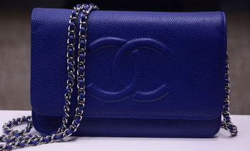 Chanel Flap Shoulder Bag Cavier Leather A33817 Blue Chanel Flap Shoulder Bag Cavier Leather A33817 Blue
